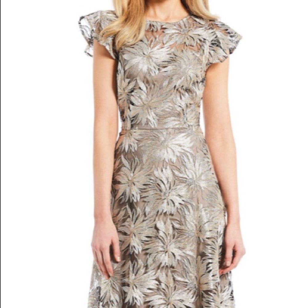 Antonio Melani gold sequin dress size 8